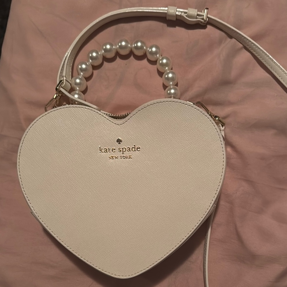 Kate Spade Cream Heart Crossbody Bag